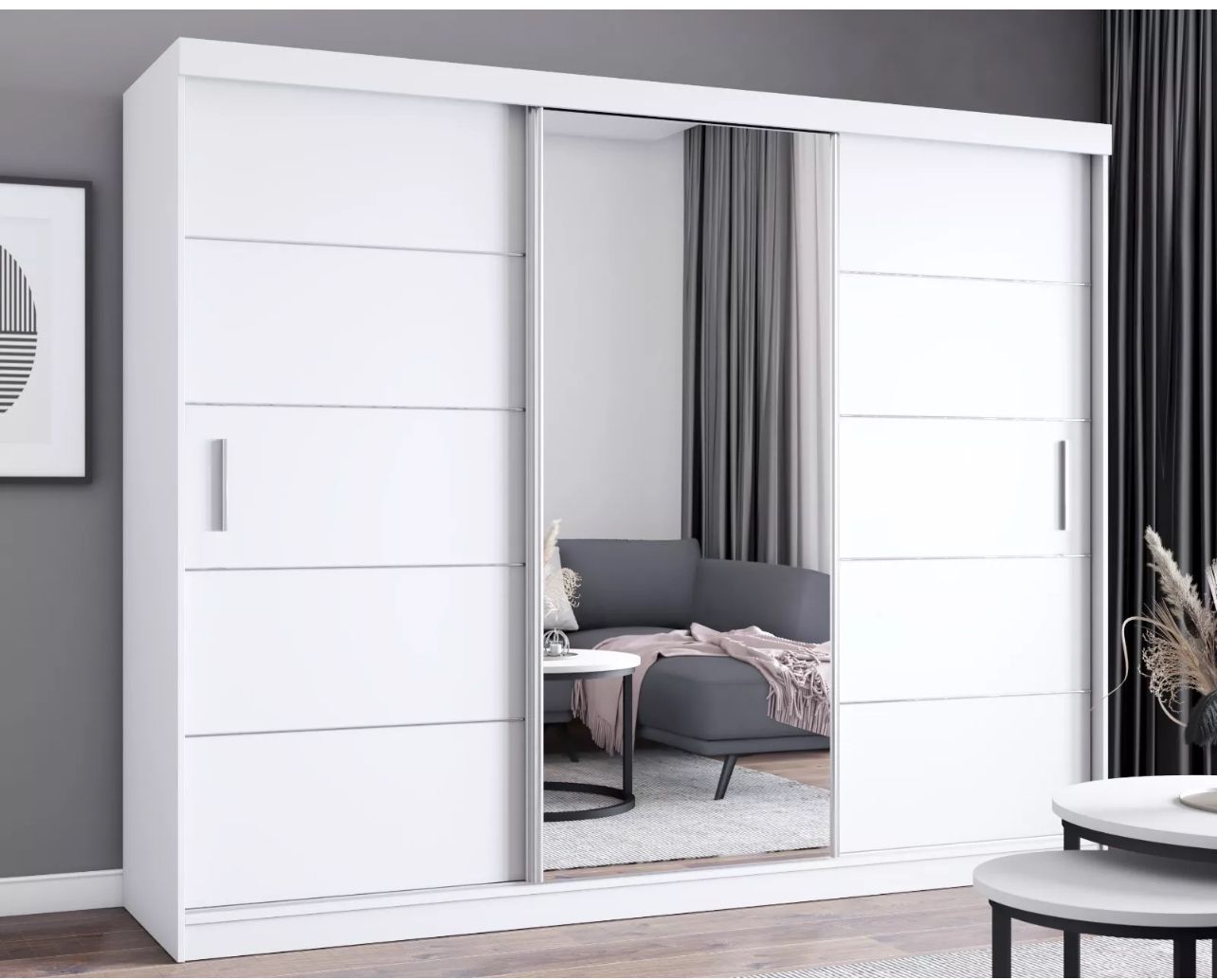 Lisbon sliding doors wardrobe 250cm width