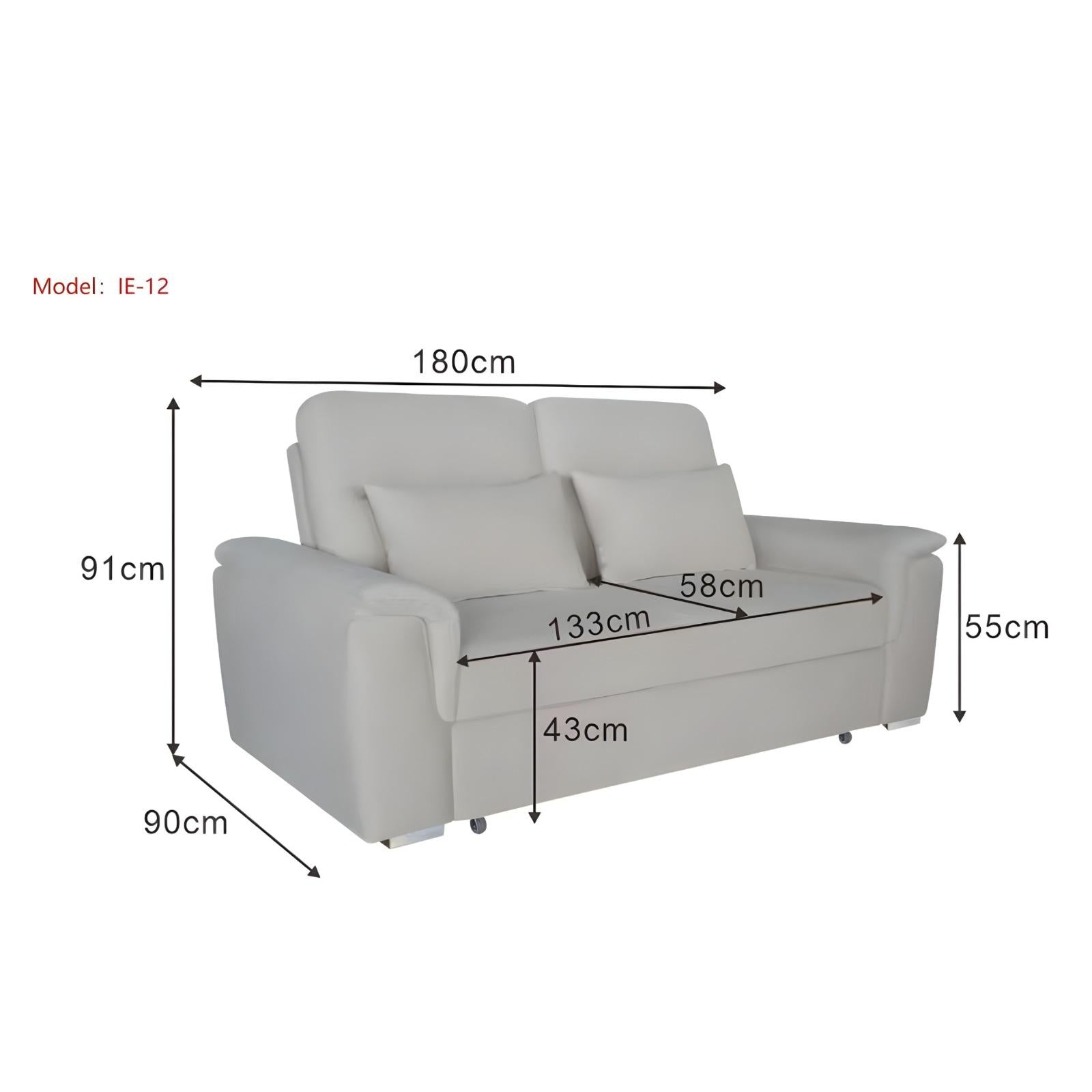 Liam 2 seater sofa bed