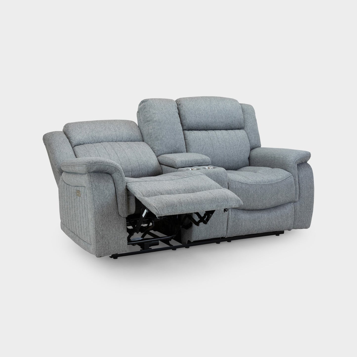 Linden sofa grey fabric recliner