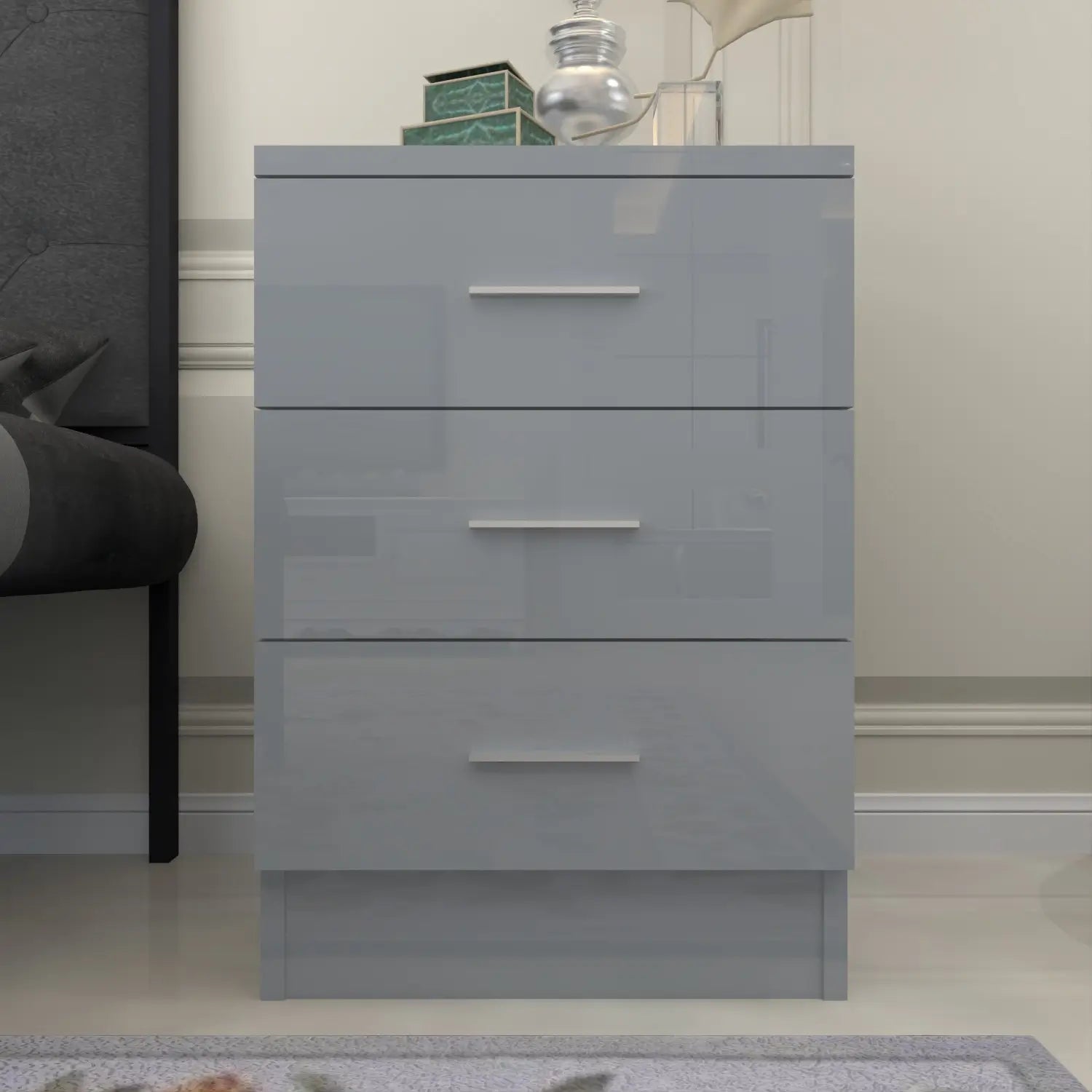 Malmo high gloss bedside