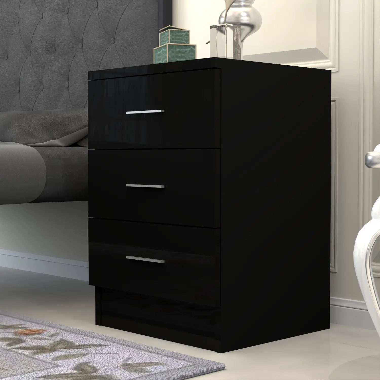 Malmo high gloss bedside
