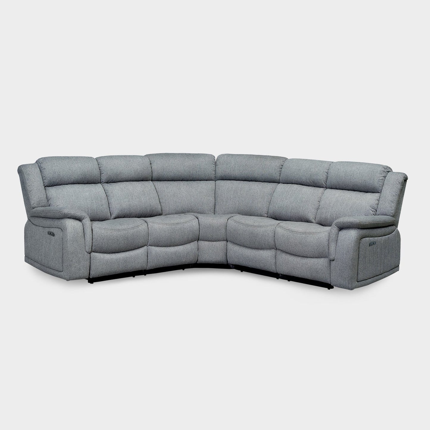 Linden sofa grey fabric recliner