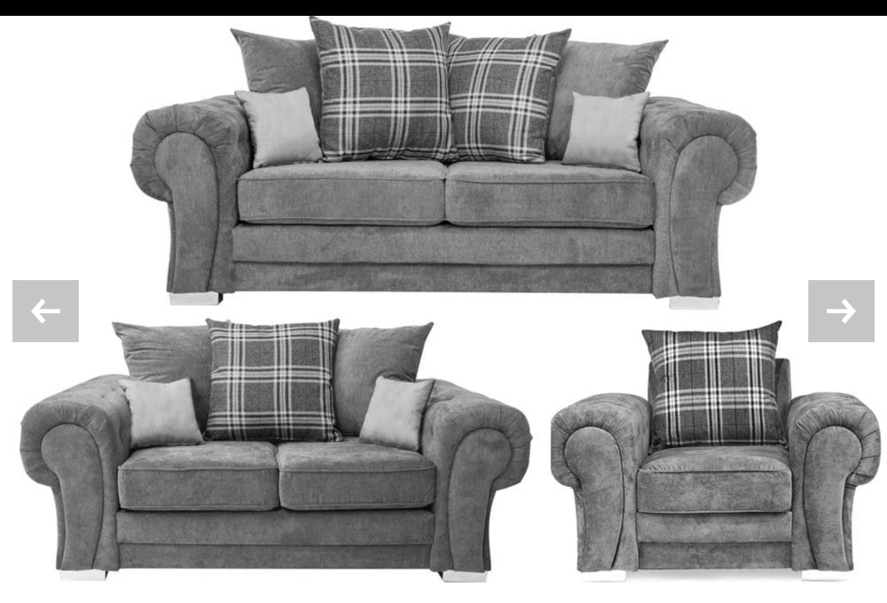 Verona scatter back sofa set