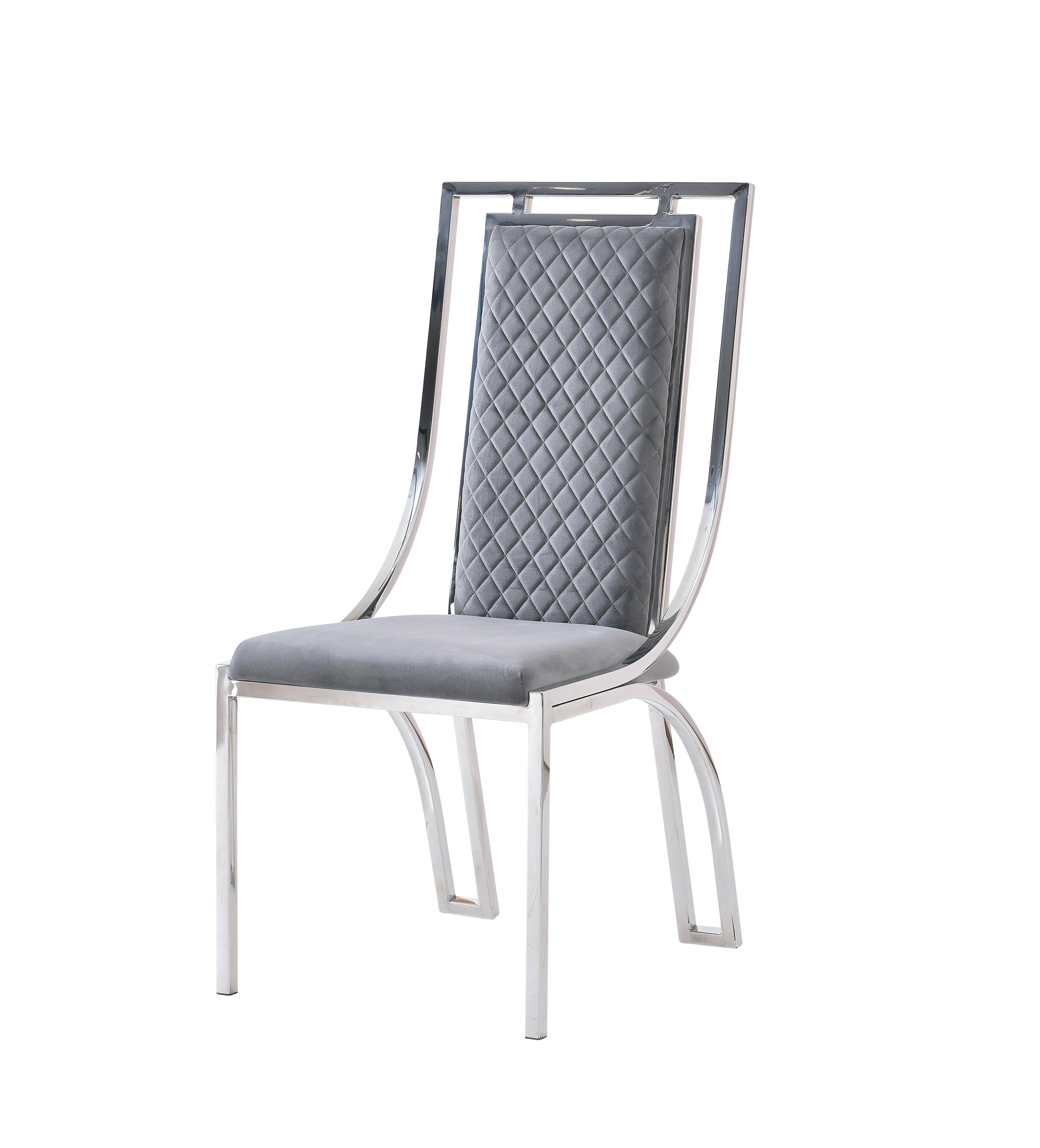 Windsor new model Grey & Silver Dining Chair