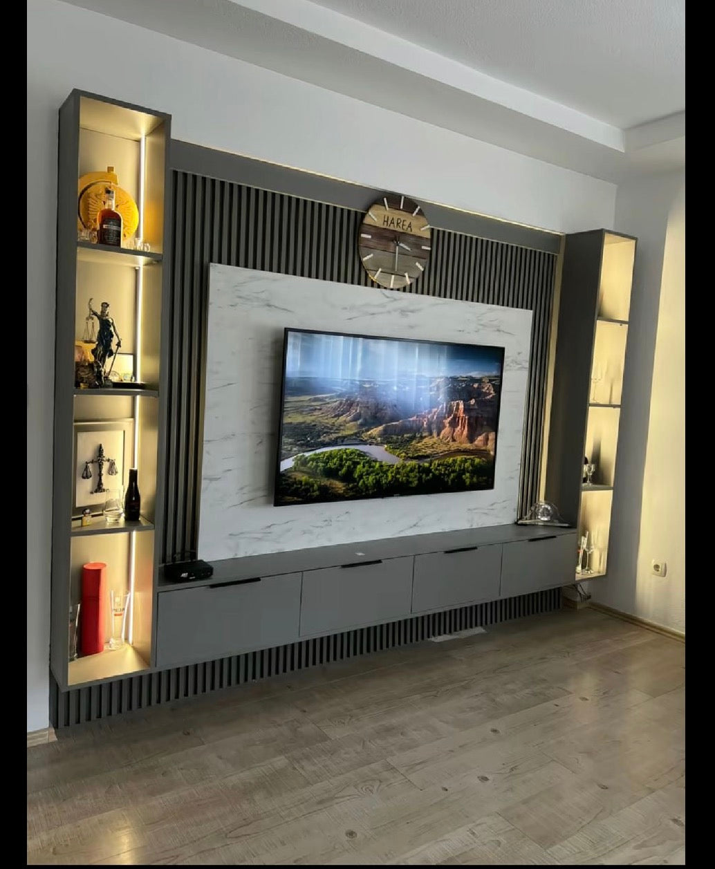 Media wall and installation