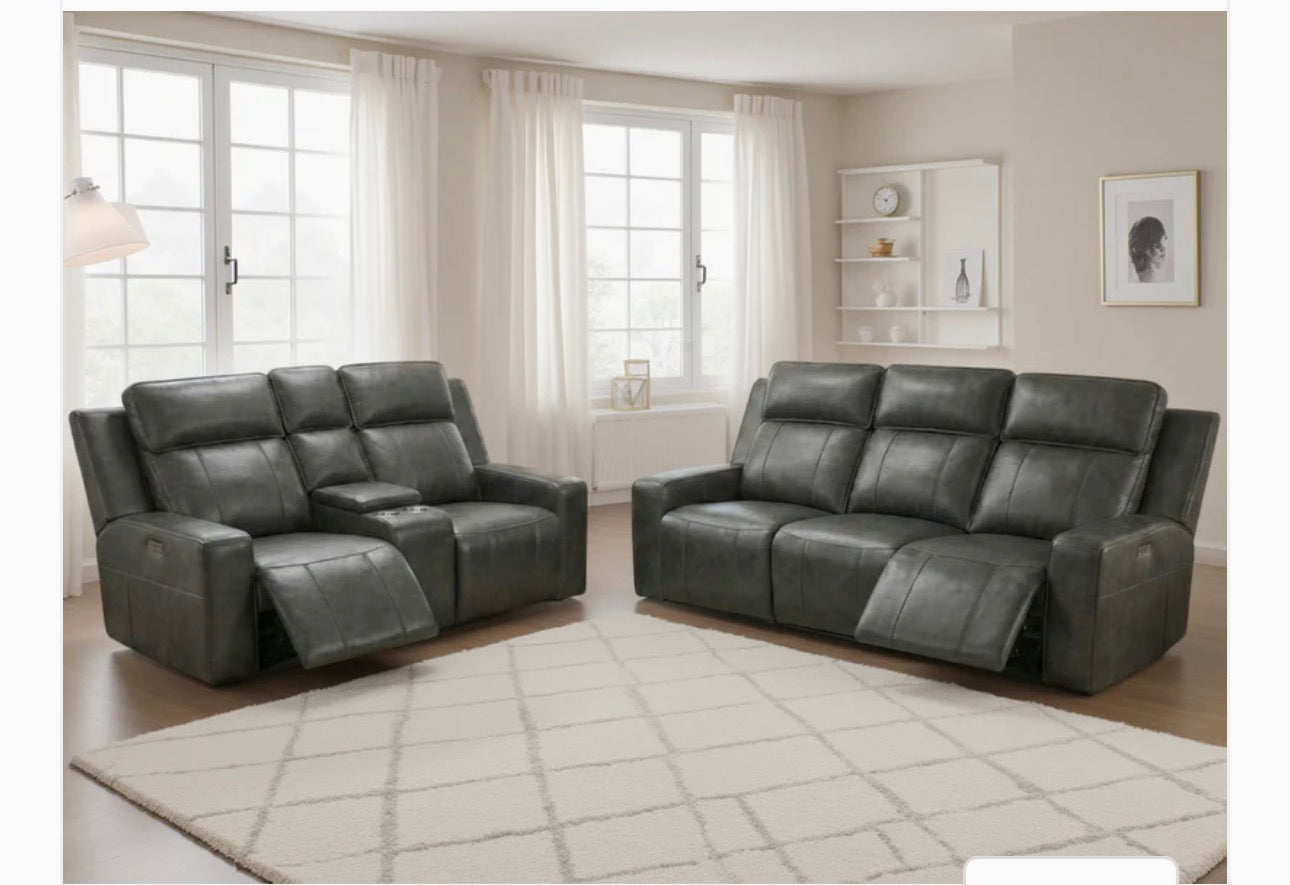 Barcelona genuine leather Electric Recliner