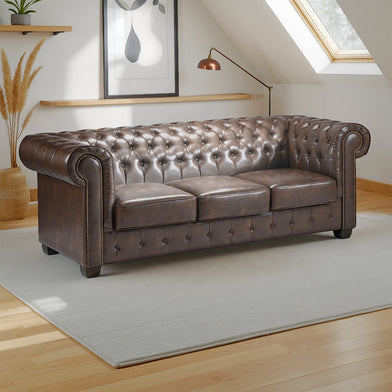 Chesterfield sofa leather