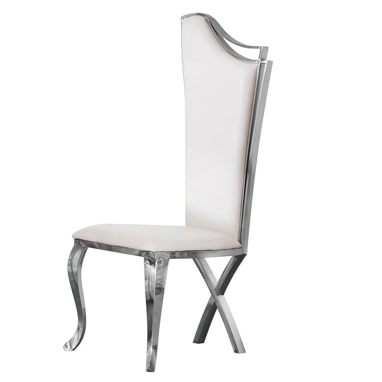 Serena chairs with silver legs x2