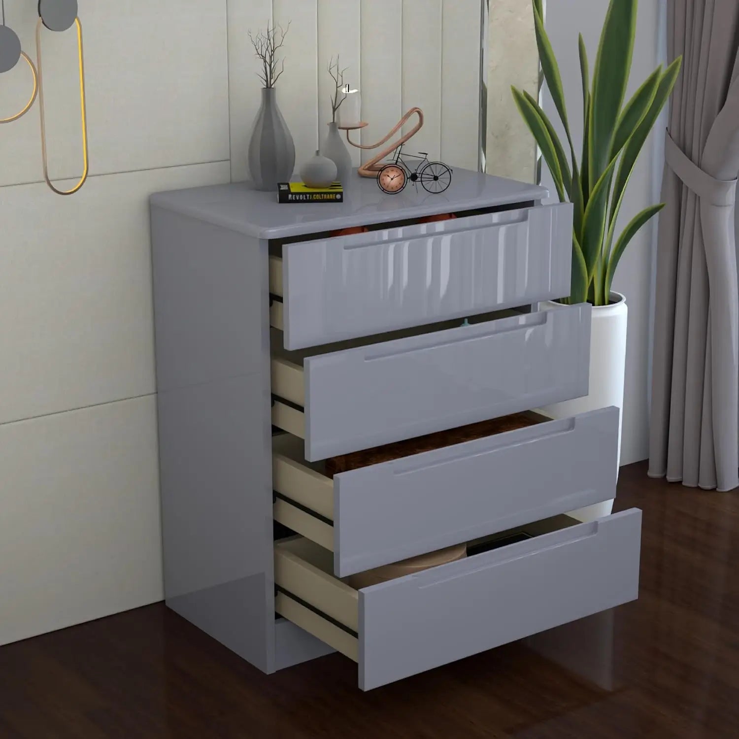 Sam chest of drawers high gloss