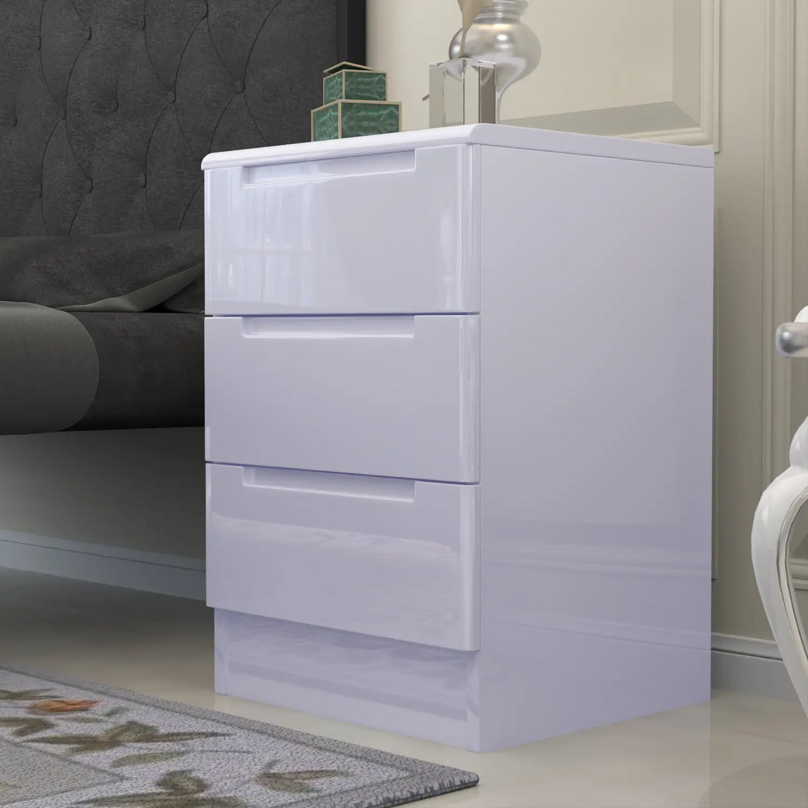 Oslu high gloss bedside