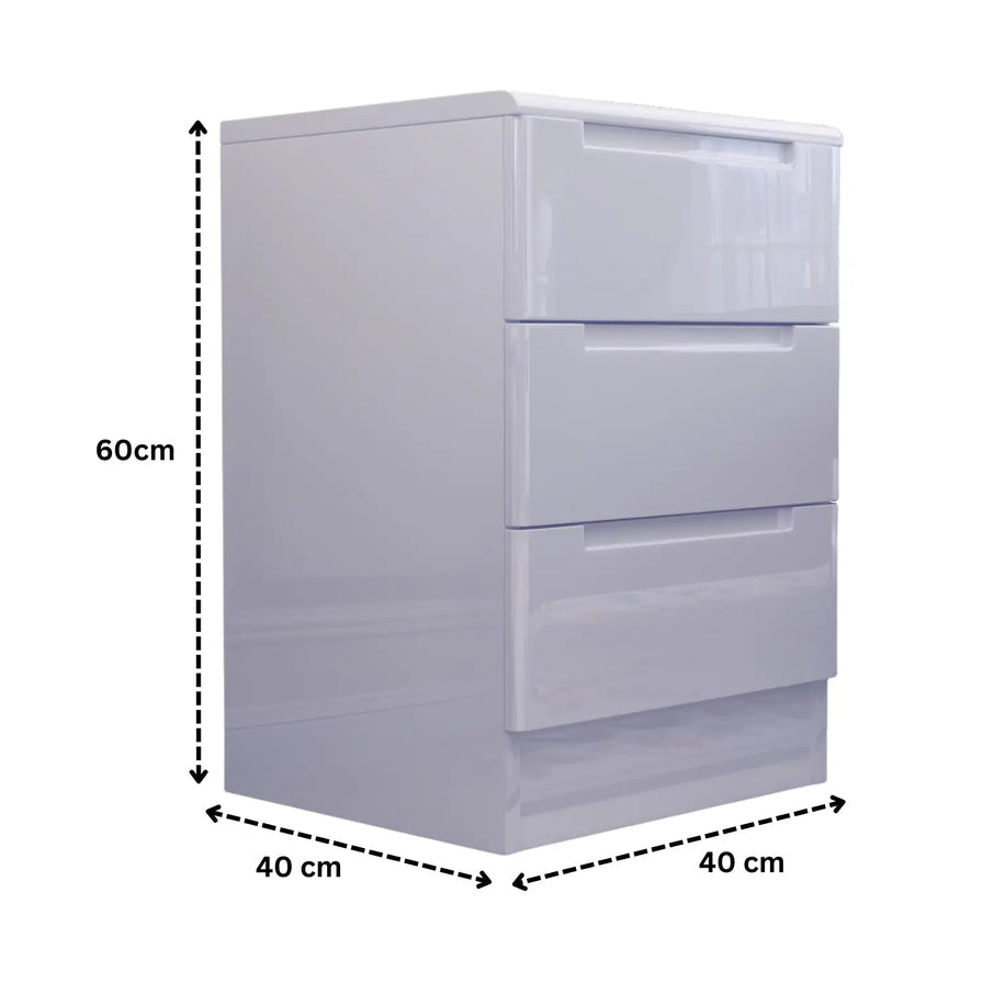 Oslu high gloss bedside