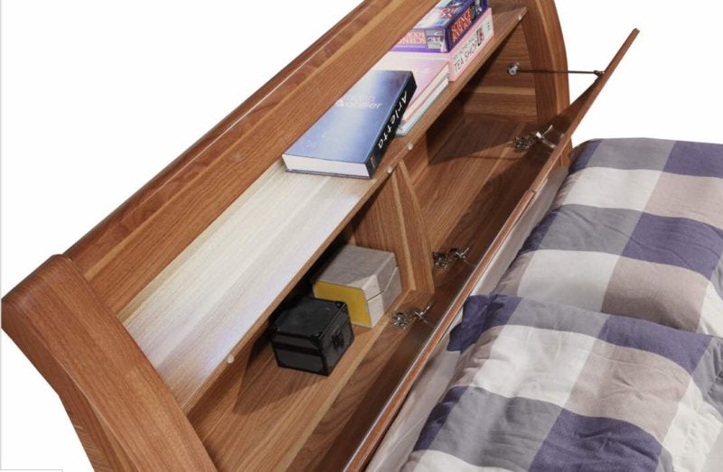 Romeo wooden high gloss bed