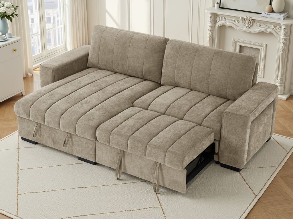 Franklin Universal Storage Sofa Bed With Cupholders & USB/C Charging