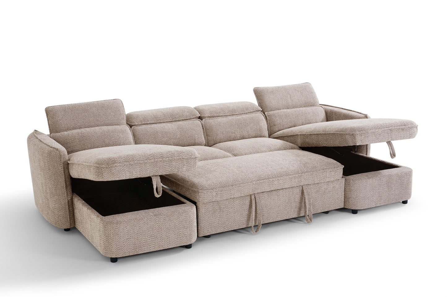Capri u shape sofa bed