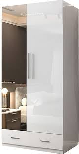 Small high gloss wardrobe 100cm