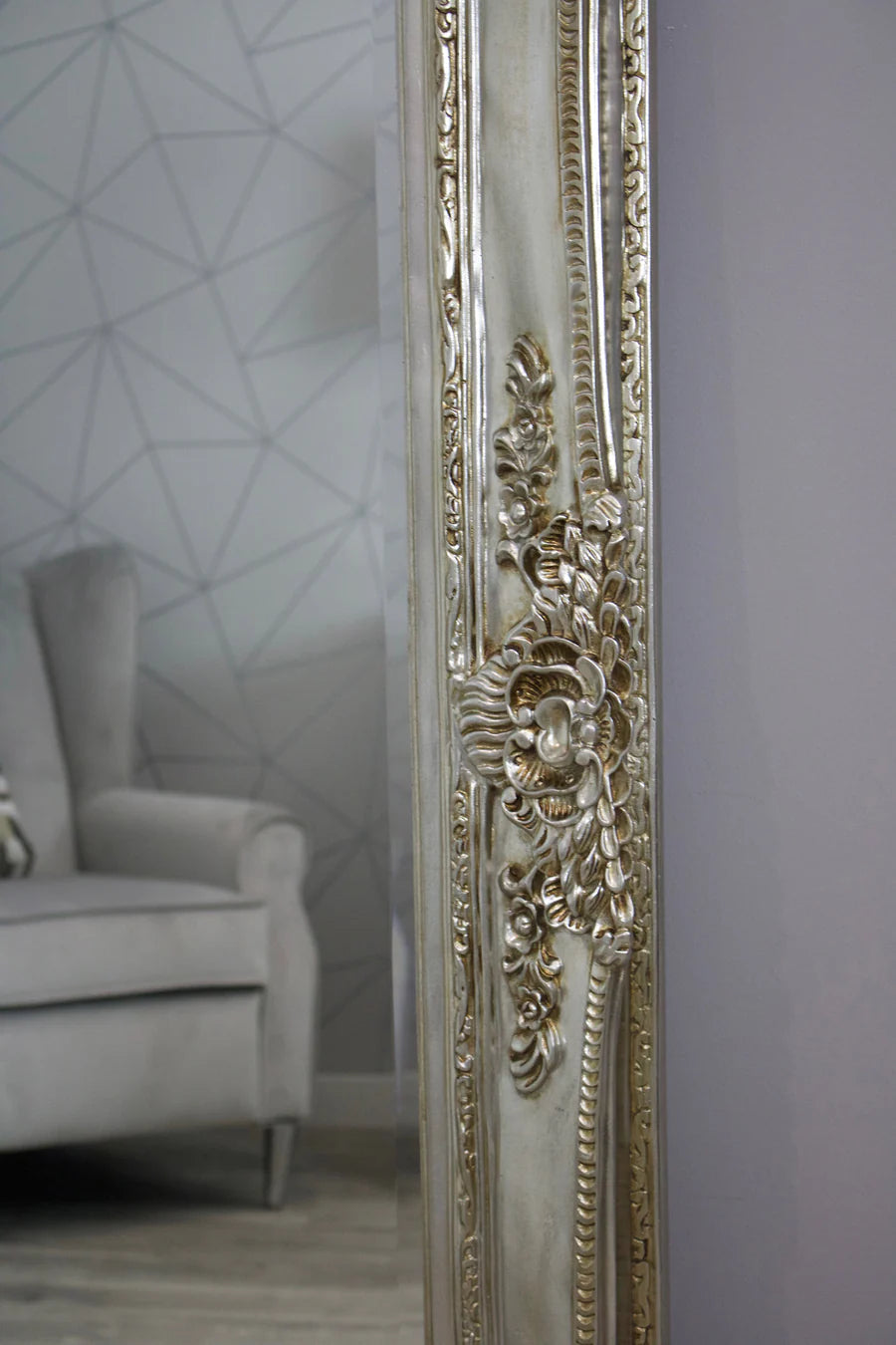 Large Paris Mirror Champagne