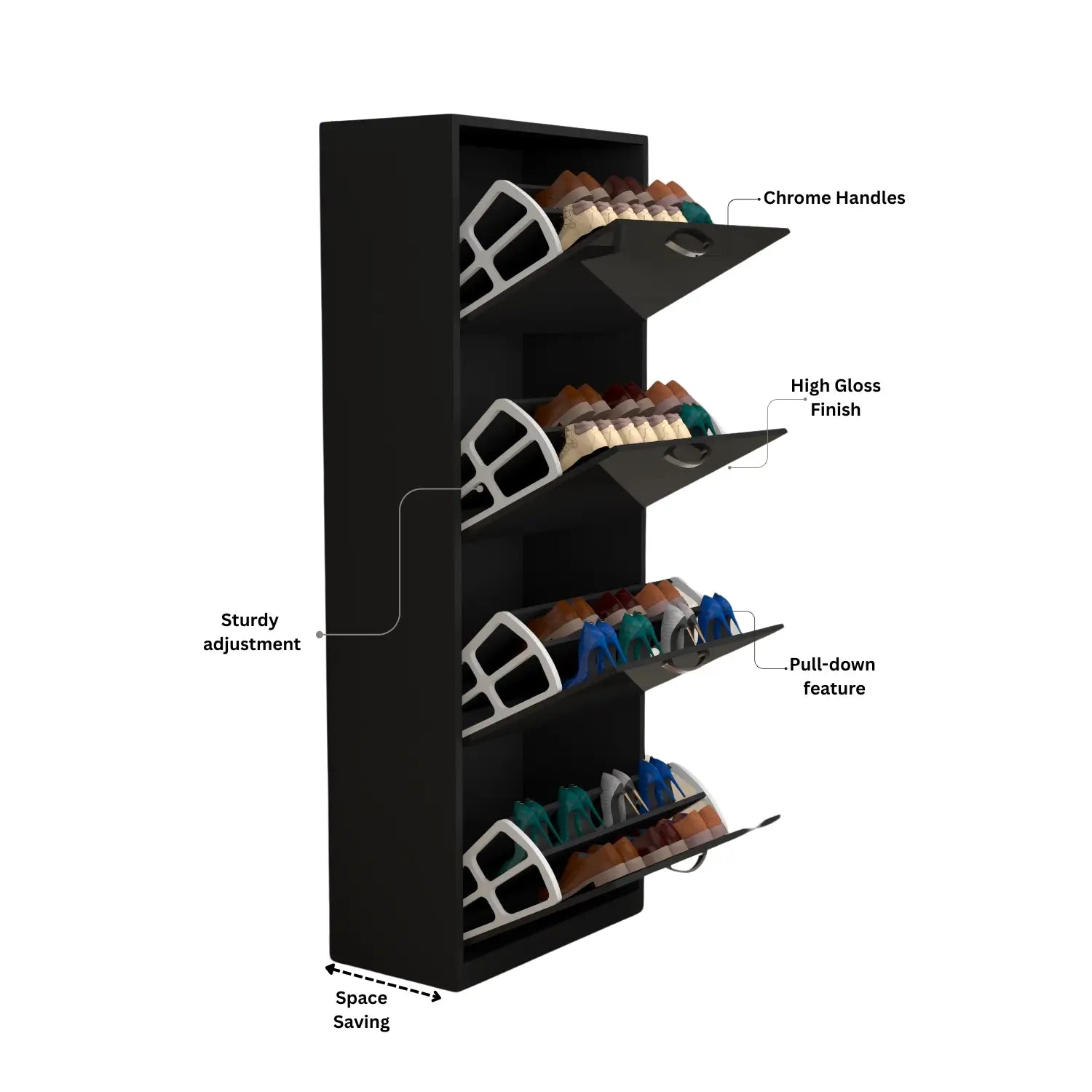 Velo 4 tiers Shoe Cabinet / rack