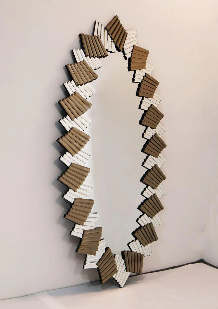 SPIRAL WAVE OVAL MIRROR