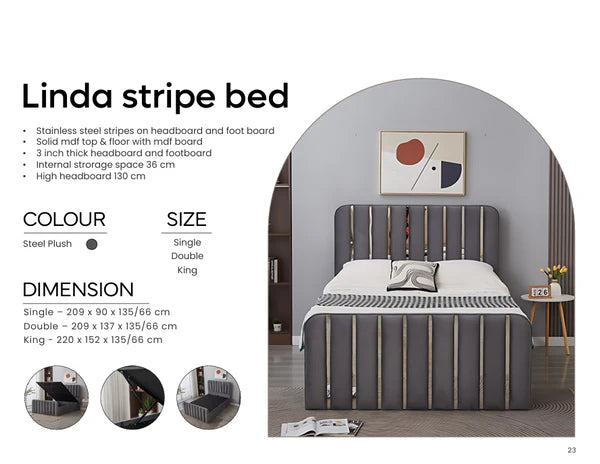 Linda bed with storage