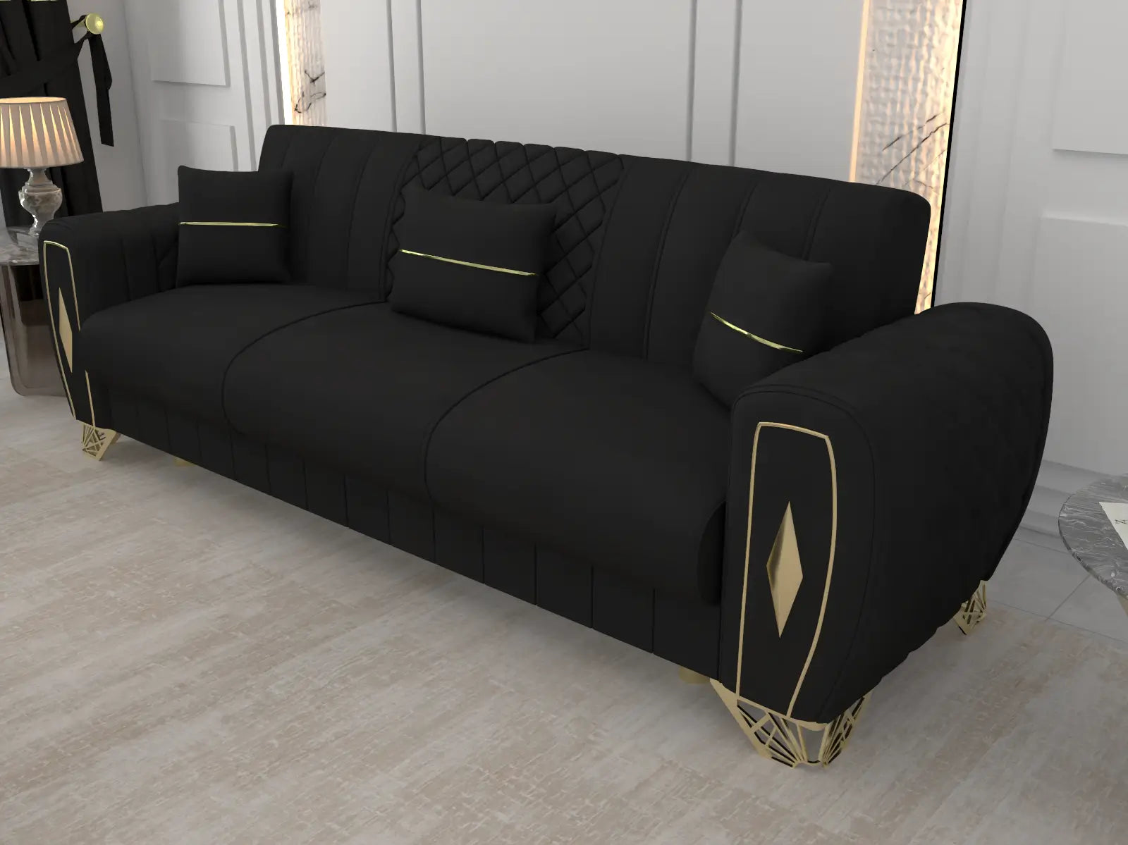 Turkish style milo 3 + 2 sofa bed