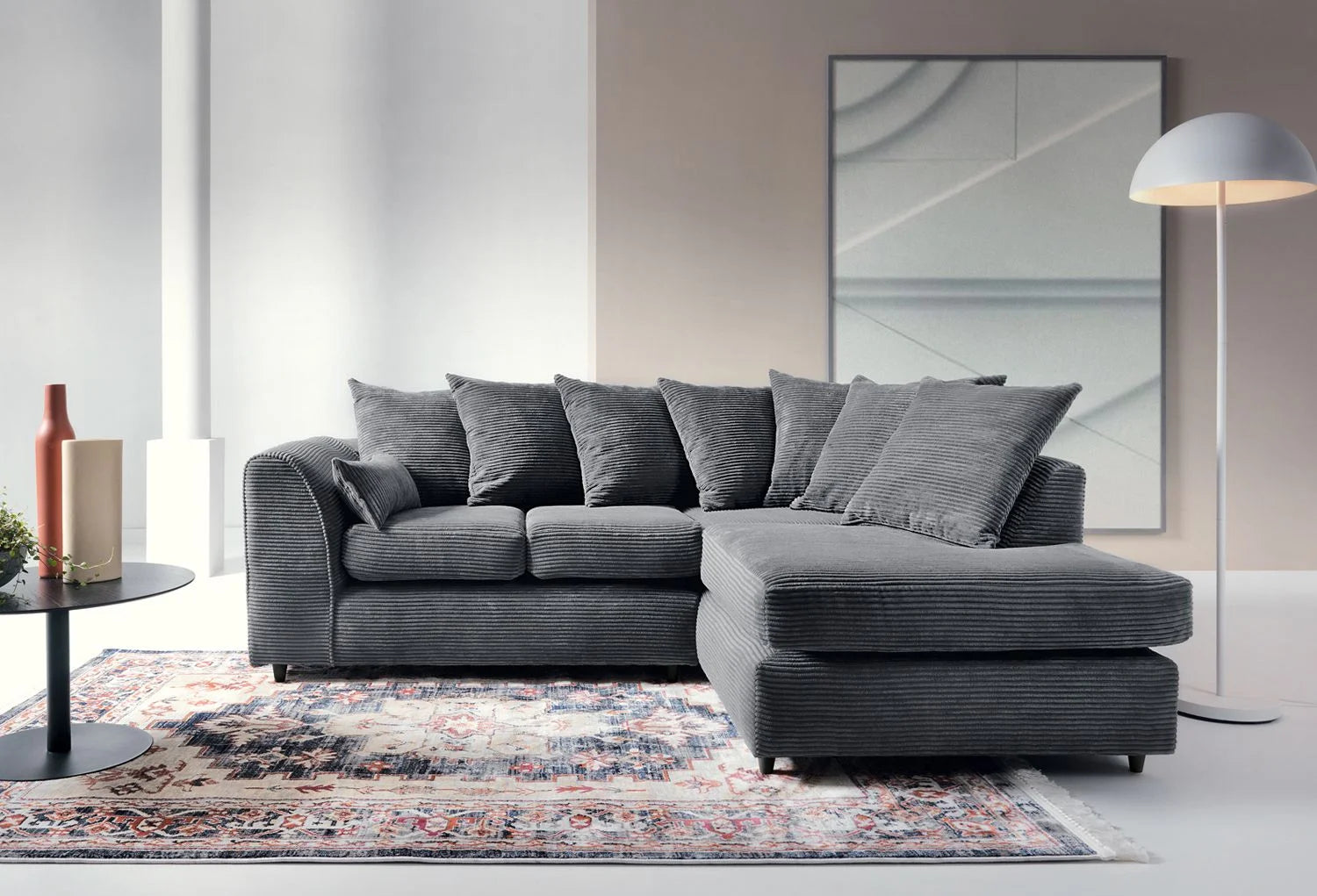 Dylan jumbo cord corner sofa