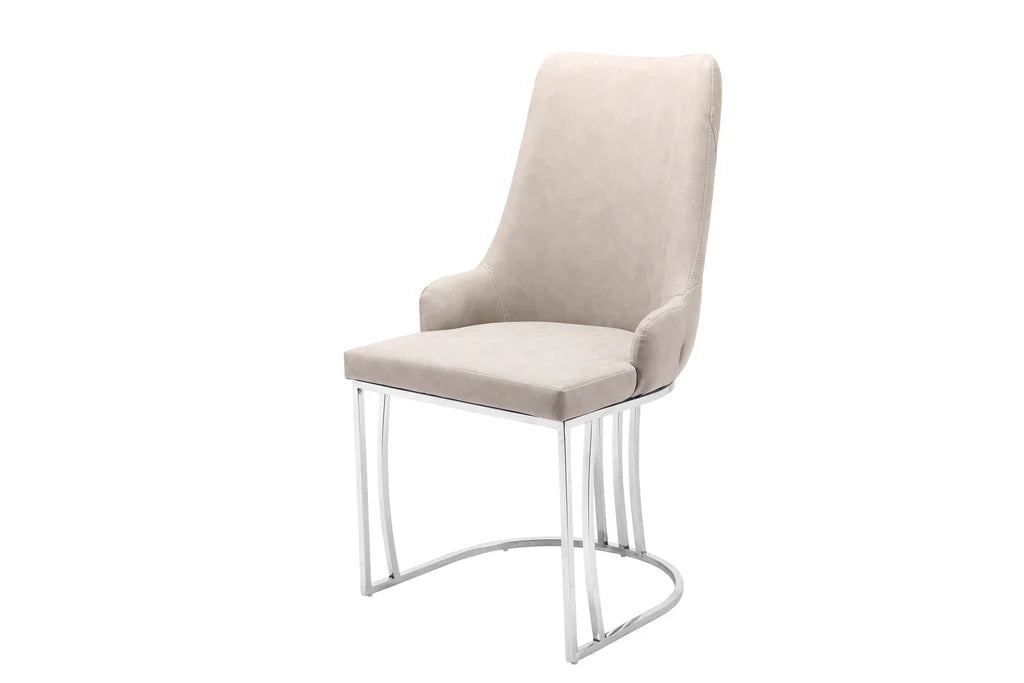 Plush velvet chairs with metal frame