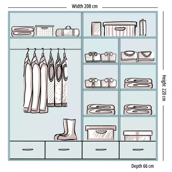 Marsylia high gloss 208cm