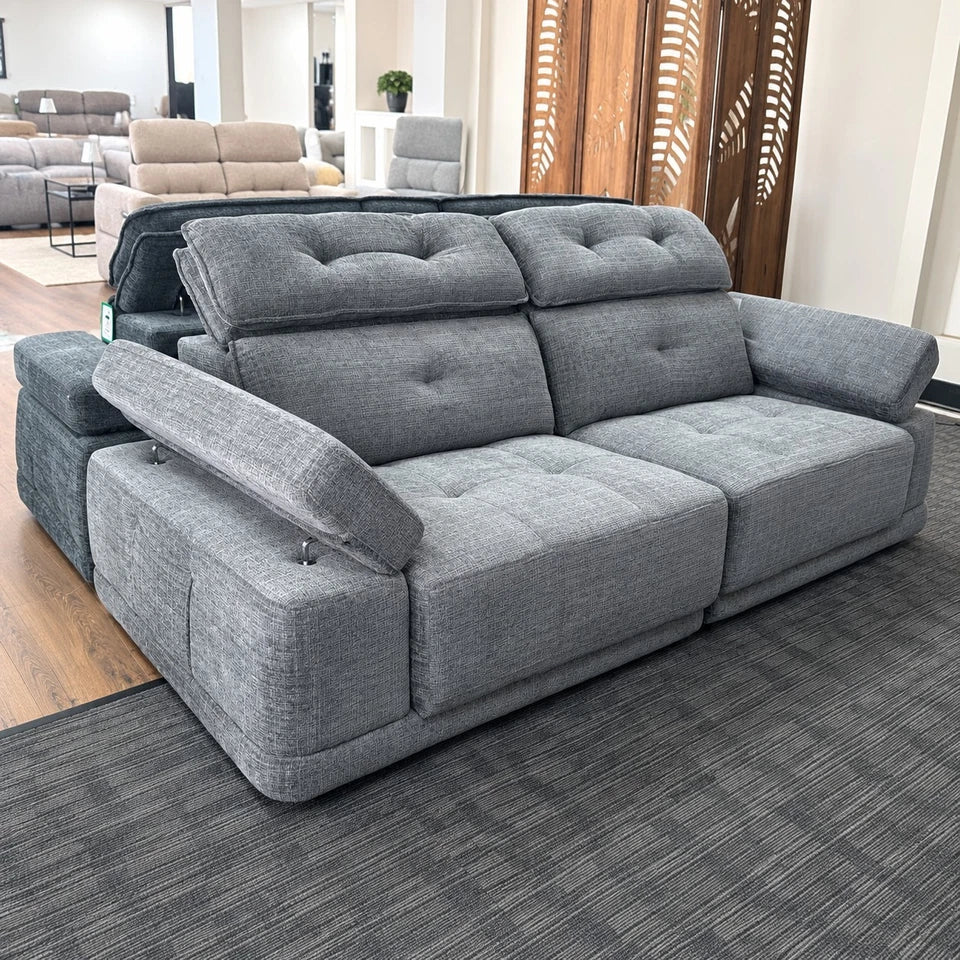 Kendal - Electric Large 3 Seater Sofa Bed| Light Grey | Power Sliding Remote