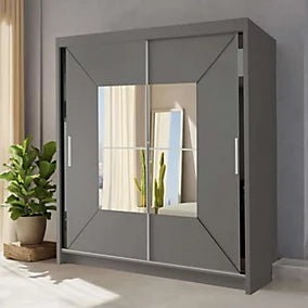 Buckingham mirror sliding door wardrobe