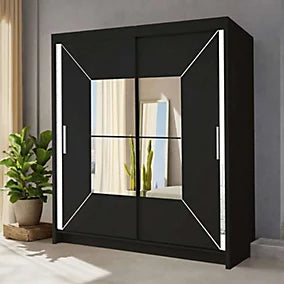 Buckingham mirror sliding door wardrobe