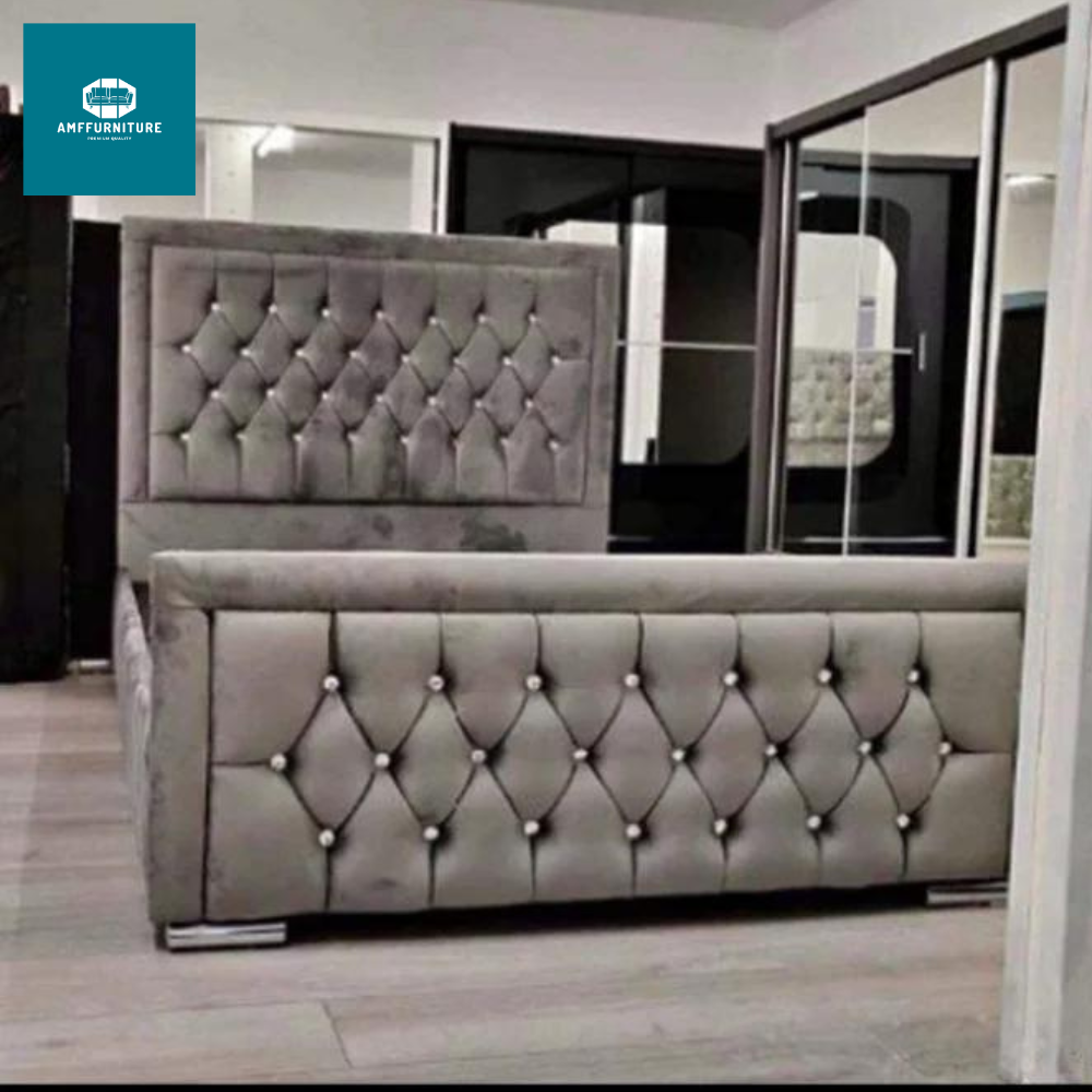 Ottoman bed plush valvet