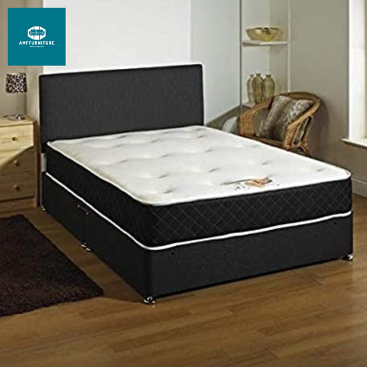 King size divan bed with mattress