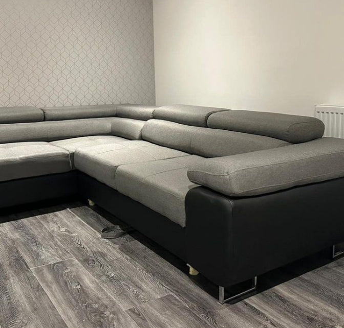 L shape anton sofa bed