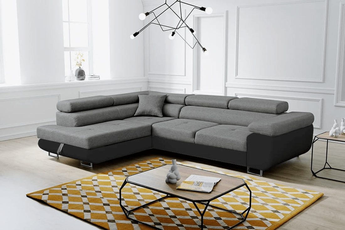 L shape anton sofa bed