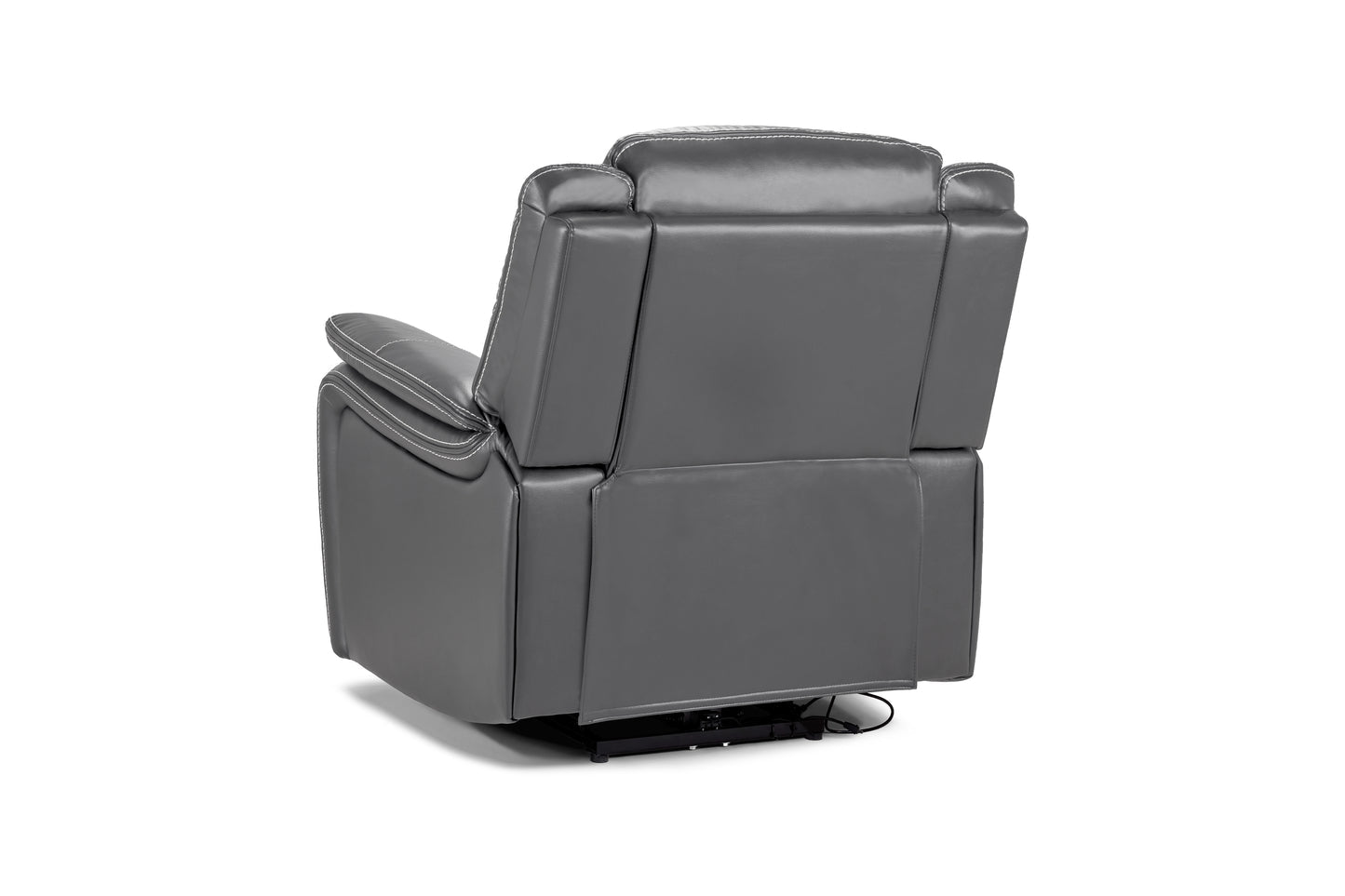 Glaxy tech manual leather recliner chair
