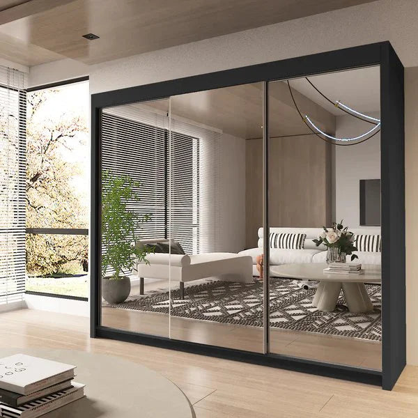 Chicago full mirror 250cm wardrobe