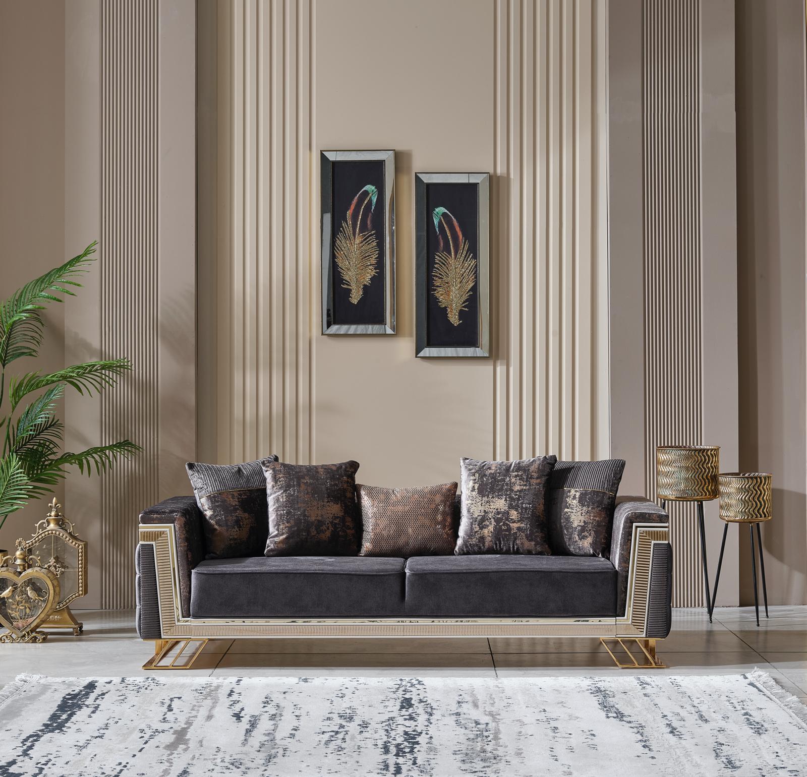 Italian sofa bed Vega 3 and 2 seater