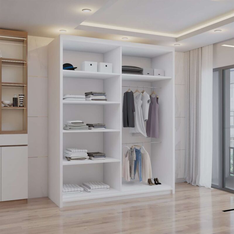 Lyon wardrobe 150cm white