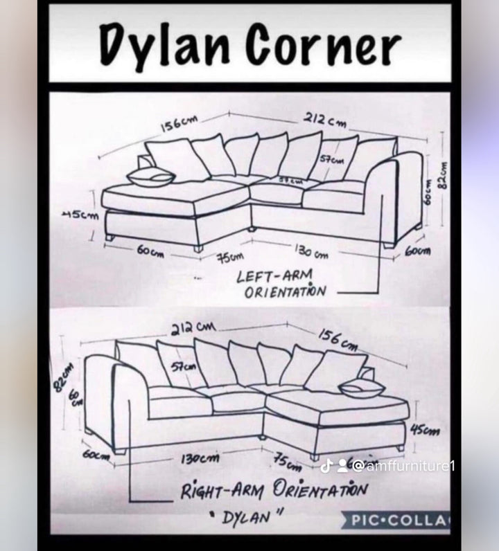 Dylan jumbo cord corner sofa