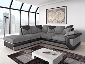 L-shape dino jumbo cord sofa
