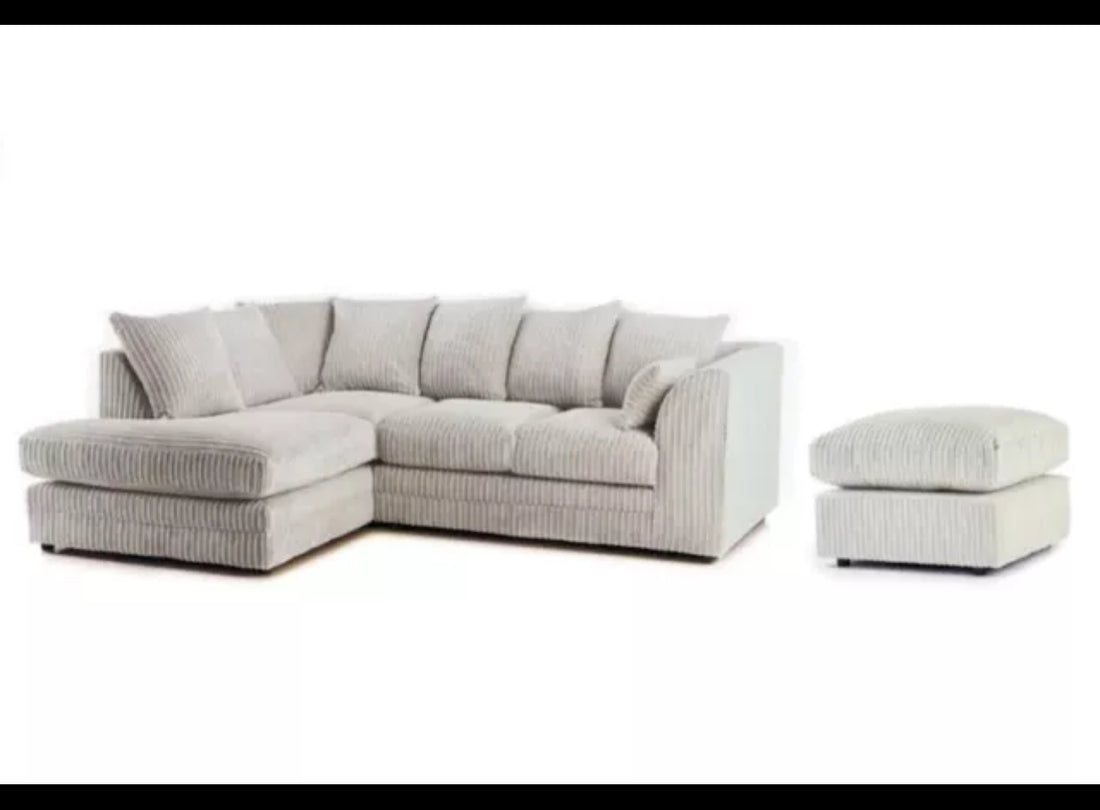 Dylan jumbo cord corner sofa