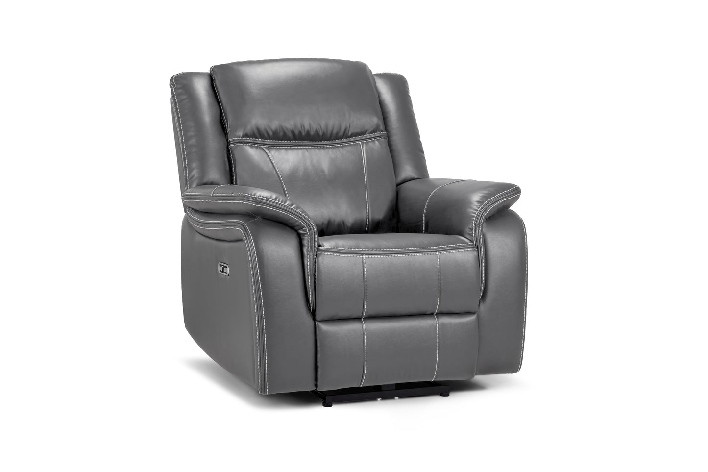 Glaxy tech manual leather recliner chair