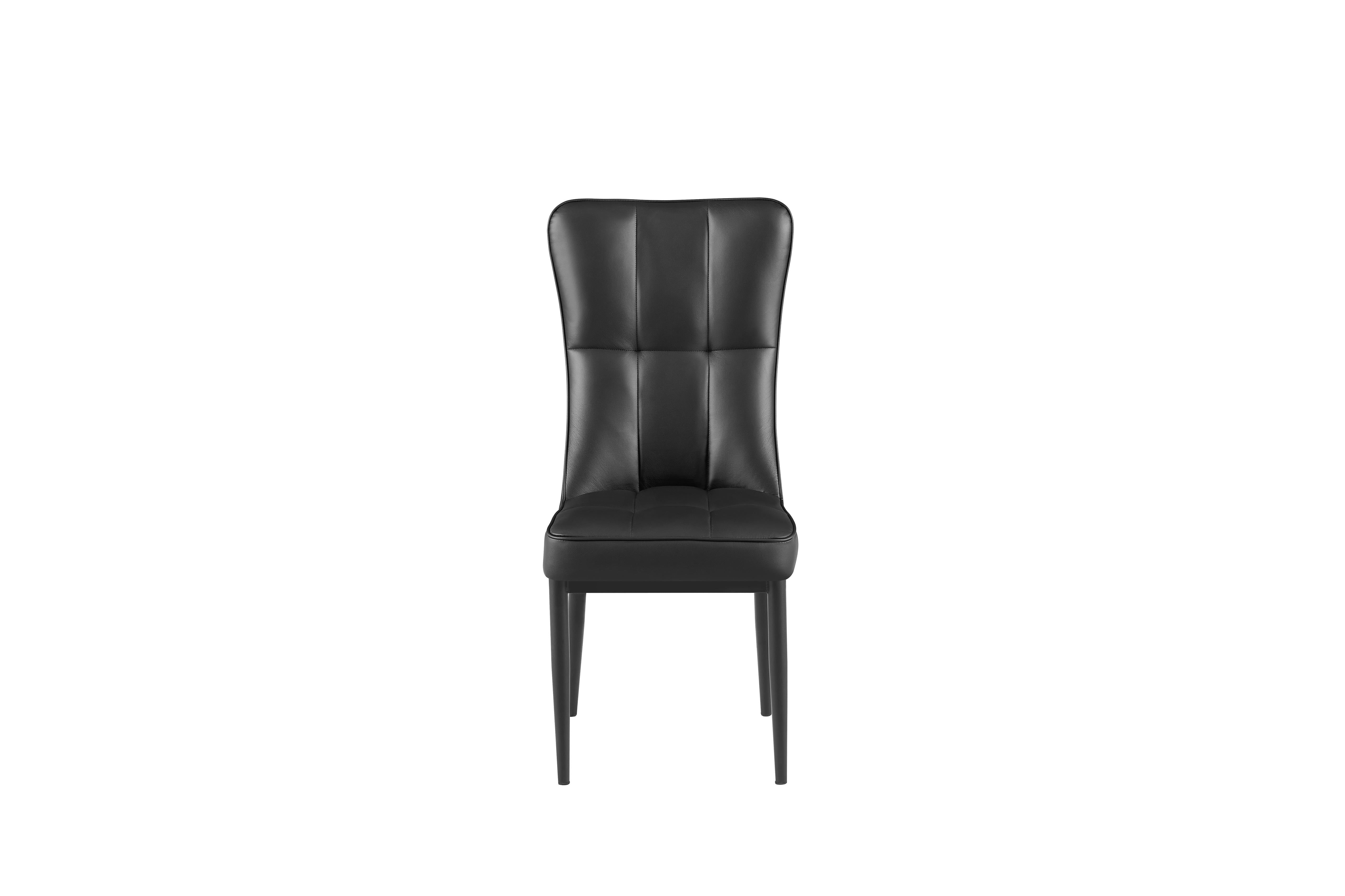 Leather dining chairs