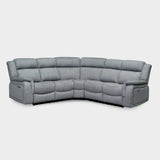 Linden sofa grey fabric recliner