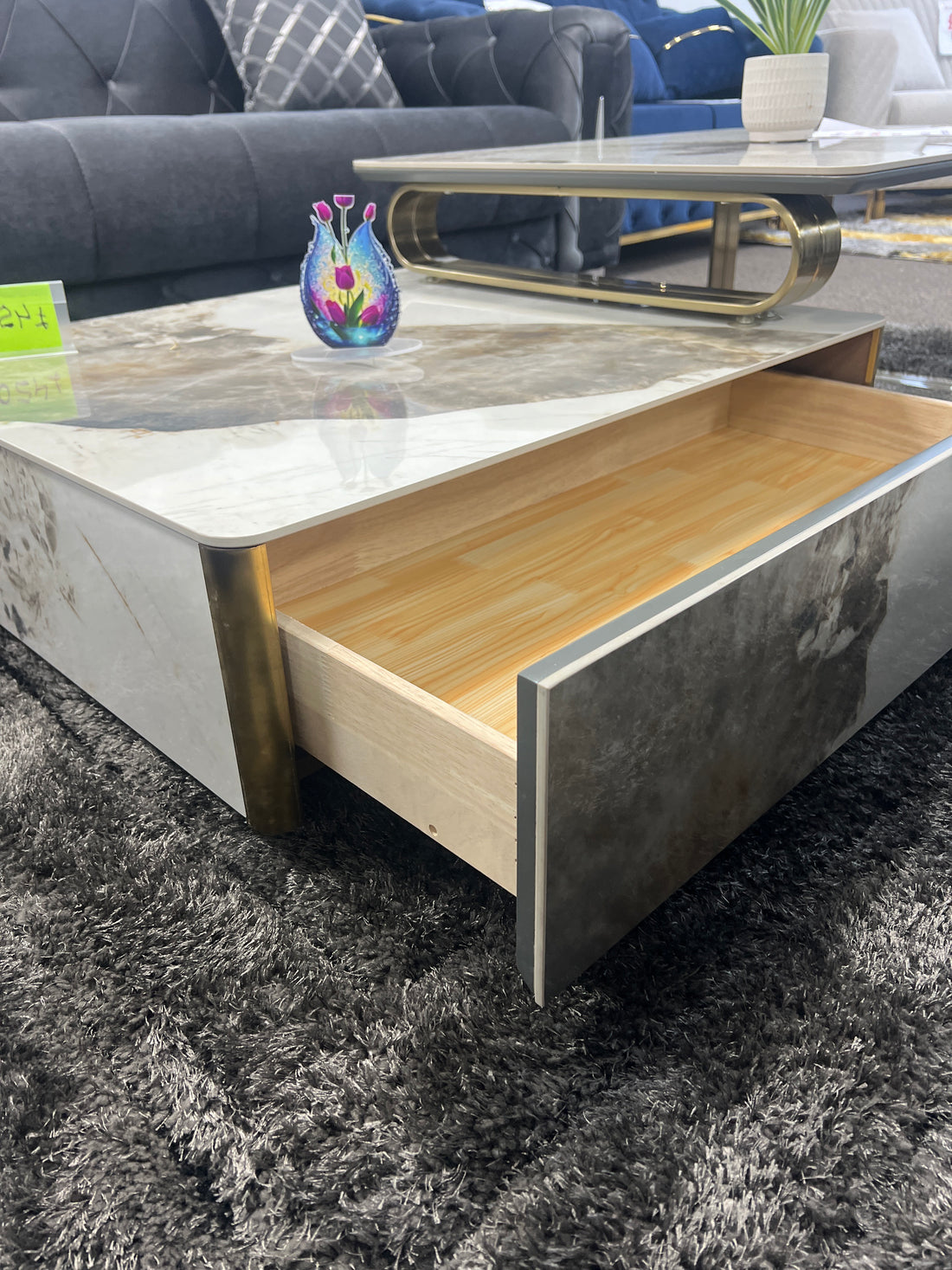 Marble large coffee table