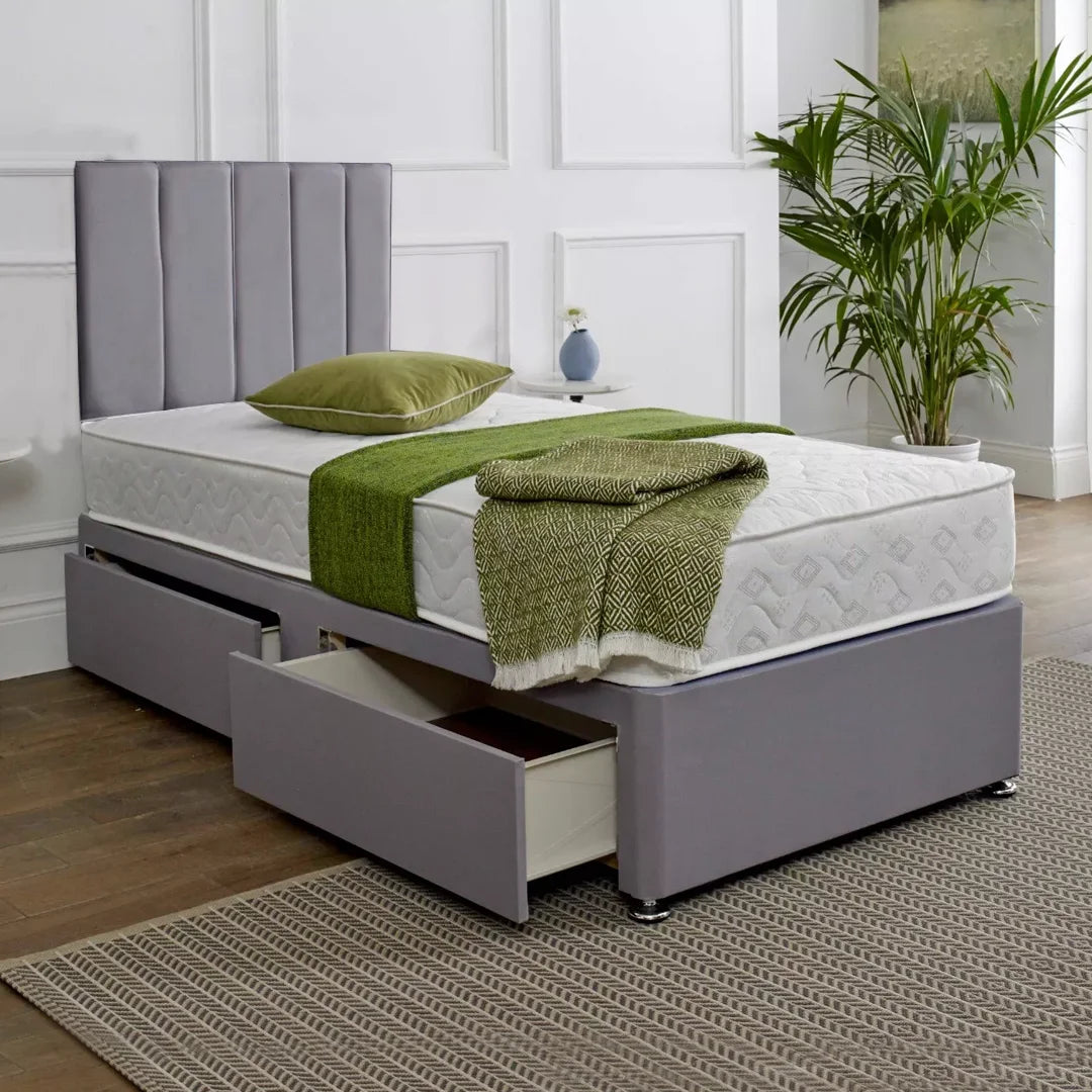 Single bed with mattress