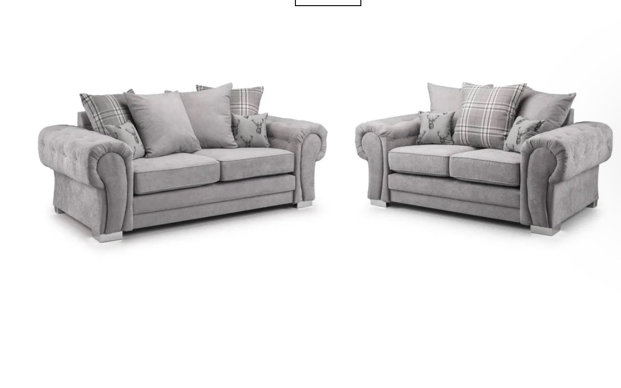 Verona 3+2+1 Scatter Back Sofa Set