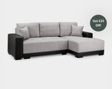 Lydia L-shape sofa bed right armside