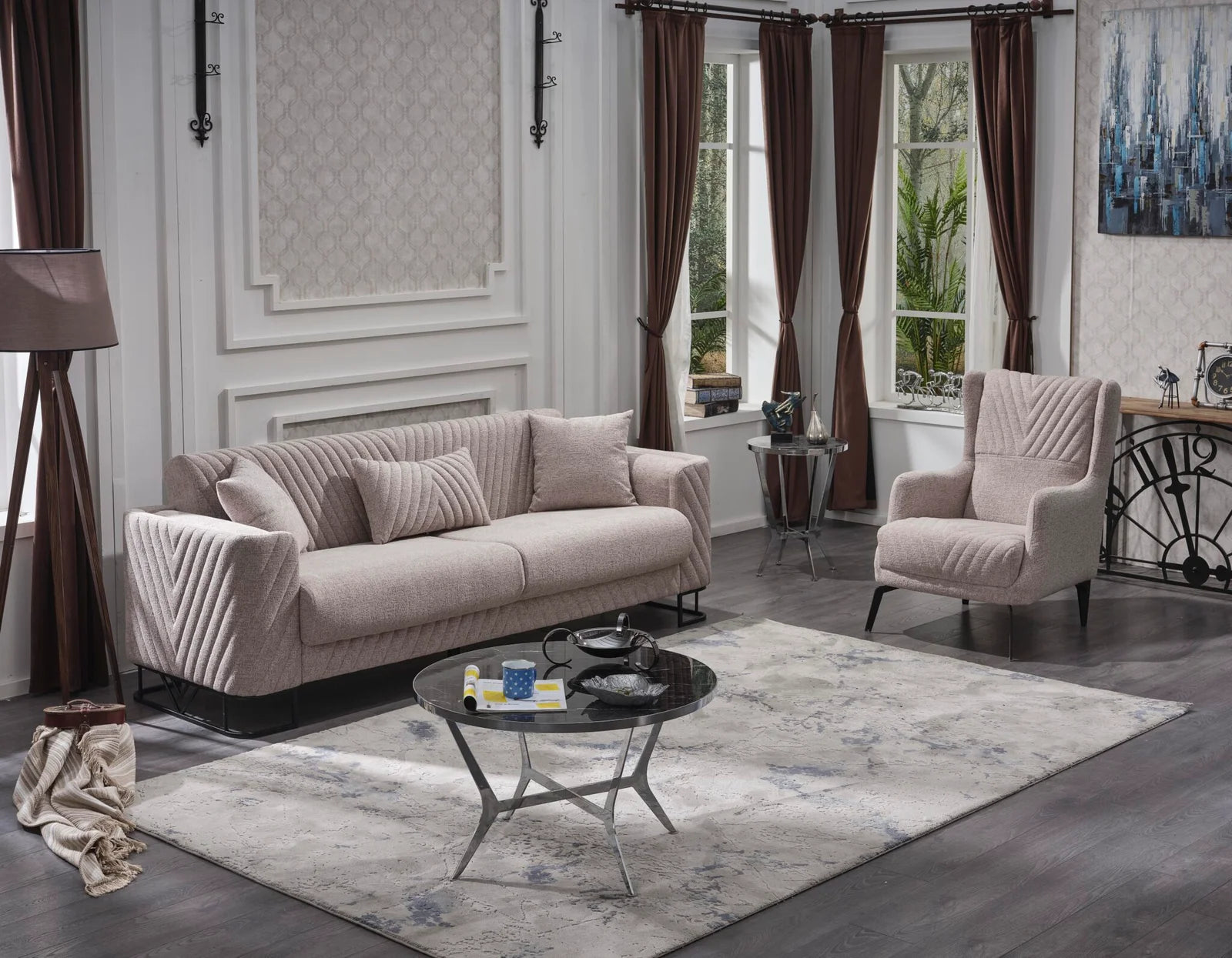 Elegance sofa bed with storage
