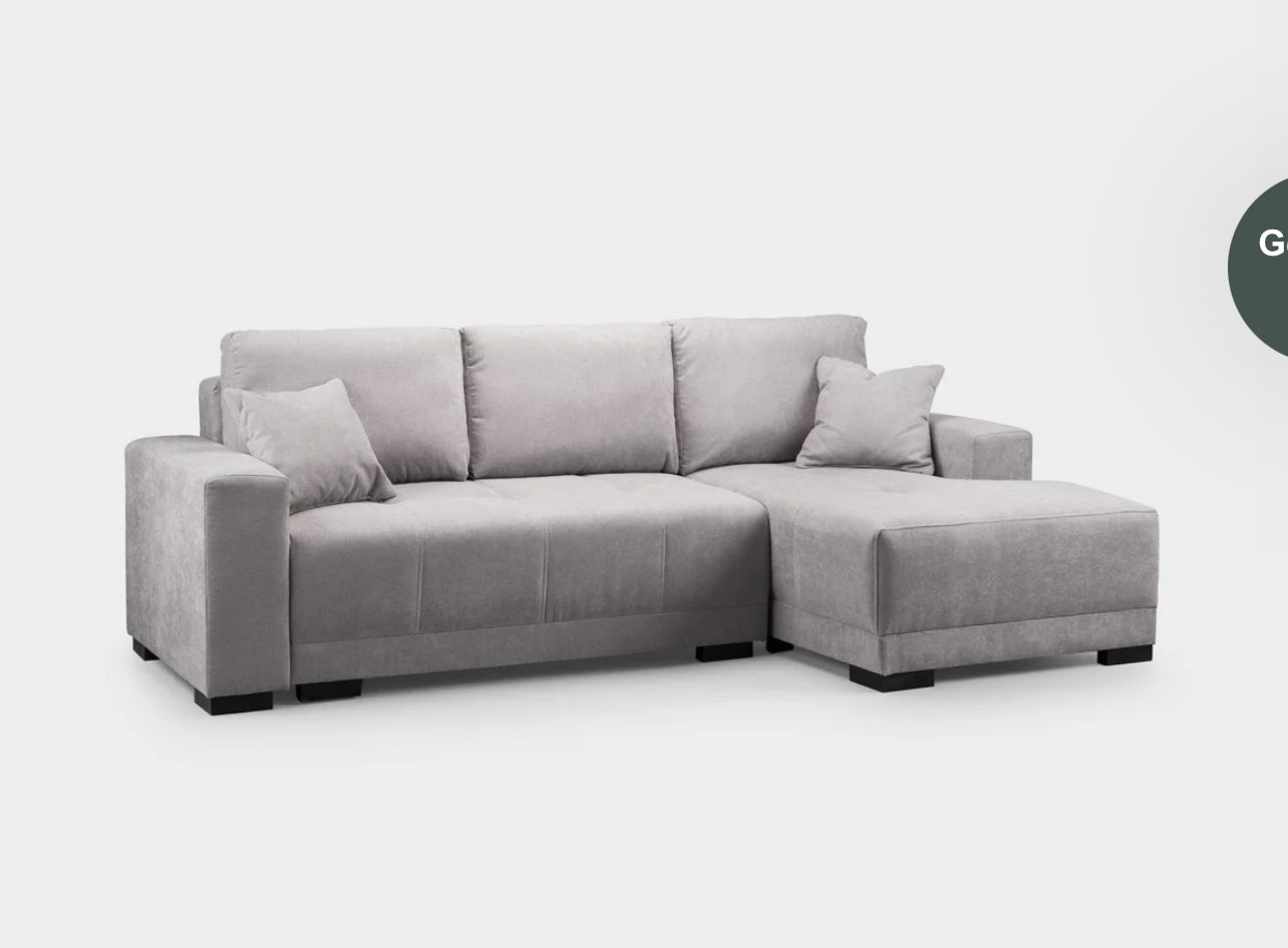 Lydia L-shape sofa bed right armside